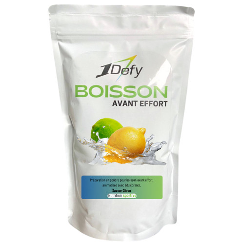 Boisson d&#039;attente avant effort - Wait Start - Saveur Citron - 1Defy