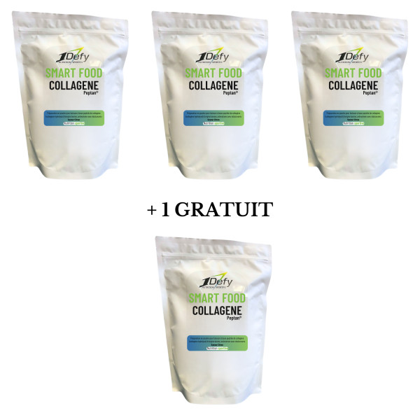 Peptides de collagene Peptan - Saveur Citron - 1Defy - 3+1