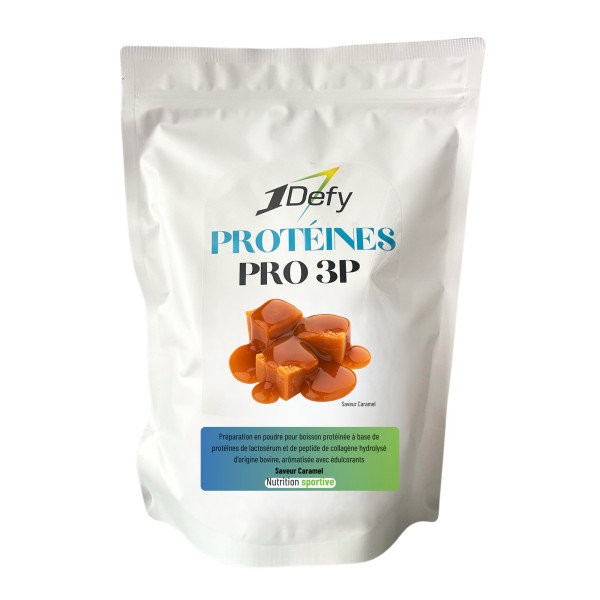 Boisson protéinée - PRO 3P - Saveur Caramel - 1Defy