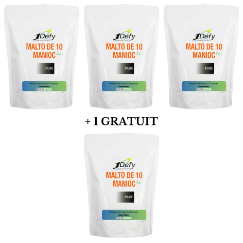 Maltodextrine de manioc DE 10 - 3+1 - Saveur Nature - 1Defy