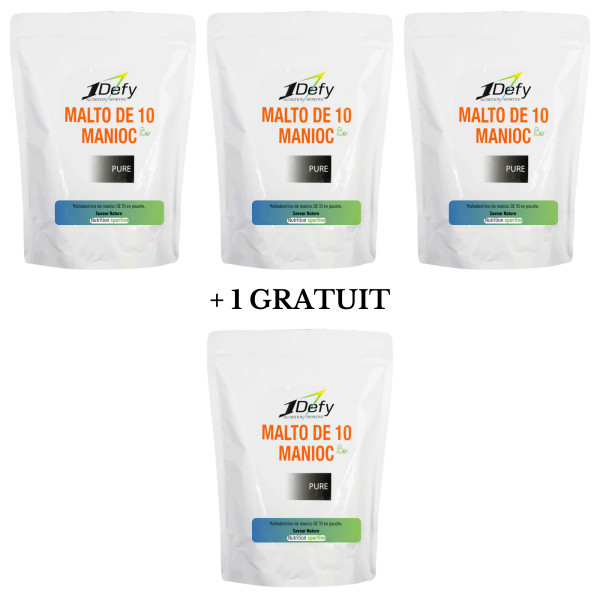 Maltodextrine de manioc DE 10 - 3+1 - Saveur Nature - 1Defy