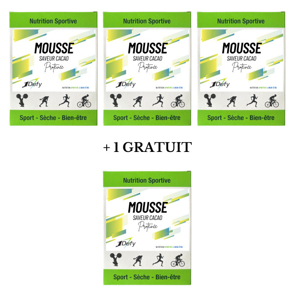 Mousse protéinée - Saveur cacao - 3+1 - 1Defy