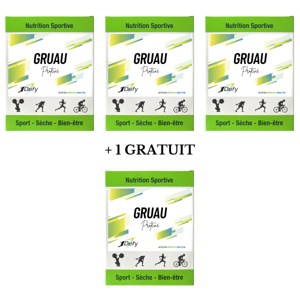 Gruau protéiné - Saveur pomme cannelle - 3+1 - 1Defy