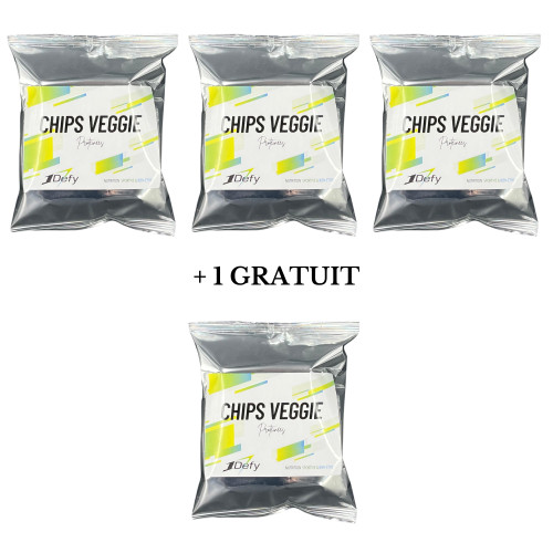 Chips Veggie Protéinées - VEGAN - Offre 3+1 - 1Defy