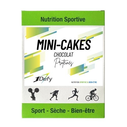Mini-cakes protéinés chocolat - Sans gluten - 1Defy