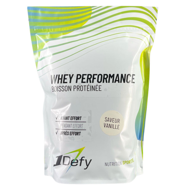 Boisson protéinée - Whey Performance - Saveur Vanille - 1Defy