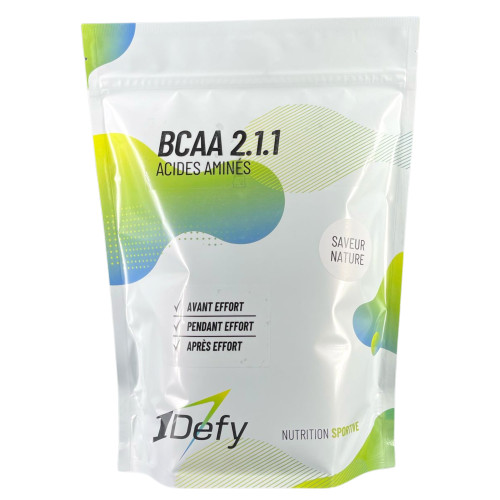 BCAA 2.1.1 - Saveur Nature - Acides aminés en poudre - 1Defy