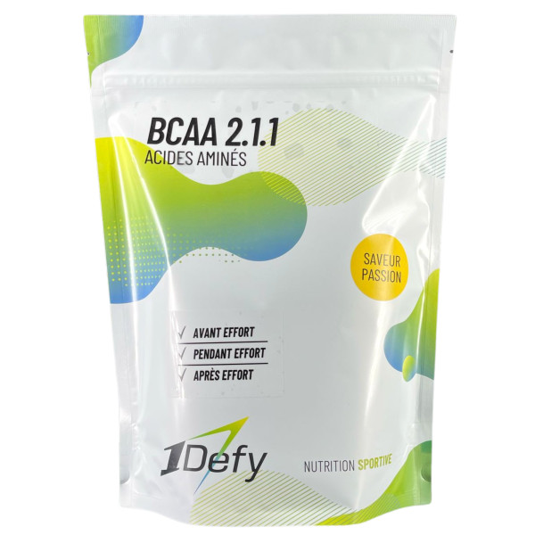 BCAA 2.1.1 - Saveur Fruit de la Passion - Acides aminés en poudre - 1Defy