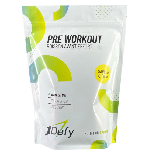 Pre Workout - Saveur Citron - Boisson avant effort - 1Defy