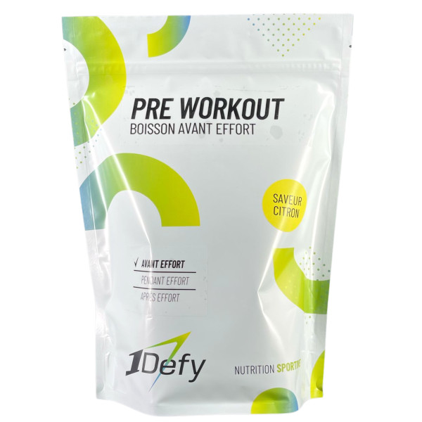 Pre Workout - Saveur Citron - Boisson avant effort - 1Defy