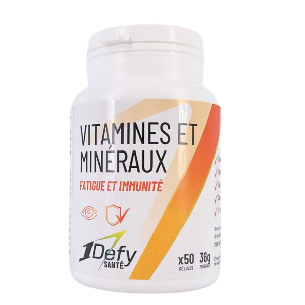 Vitamines et minéraux - Gélules 1Defy Santé