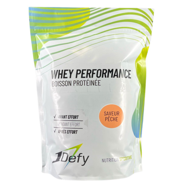 Boisson protéinée - Whey Performance - Saveur Pêche - 1Defy