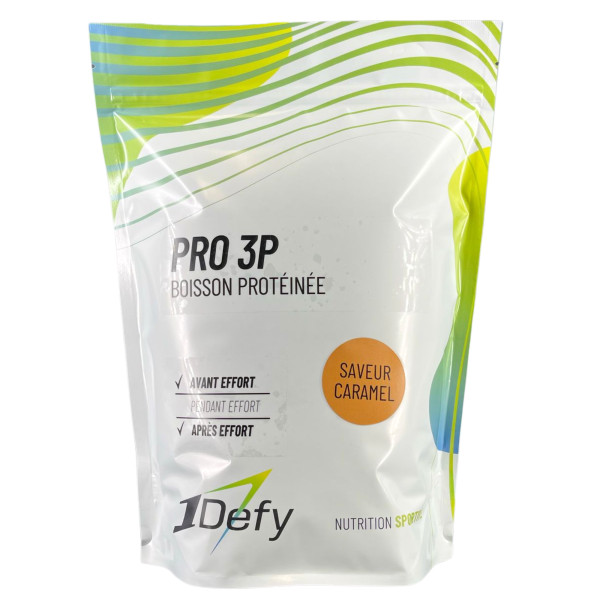 Boisson protéinée - PRO 3P - Saveur Caramel - 1Defy