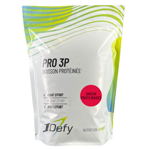 Boisson protéinée - PRO 3P - Saveur Fruits rouges - 1Defy