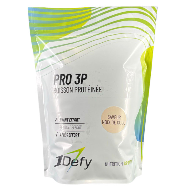 Boisson protéinée - PRO 3P - Saveur Noix de Coco - 1Defy