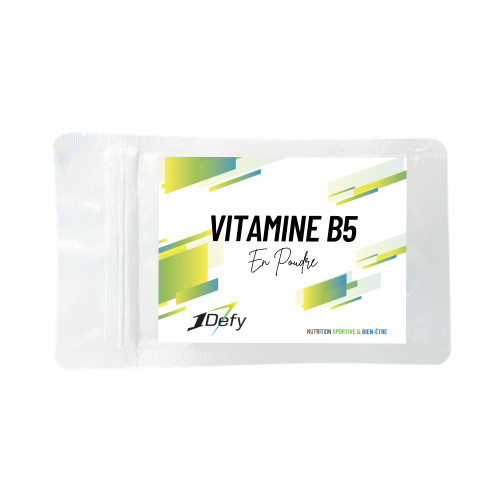 Vitamine B5 - Poudre - Acide pantothénique - 1Defy