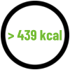 plus de 439 kcal par portion