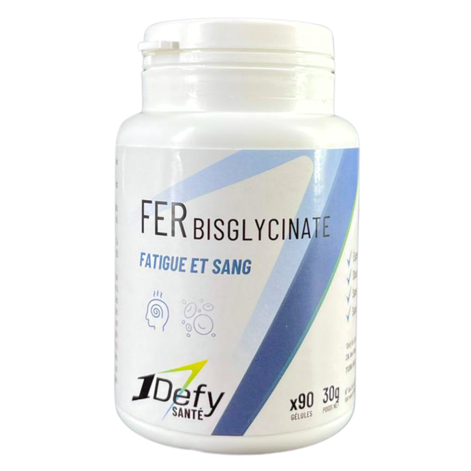 Fer Bisglycinate - Gélules - 1Defy