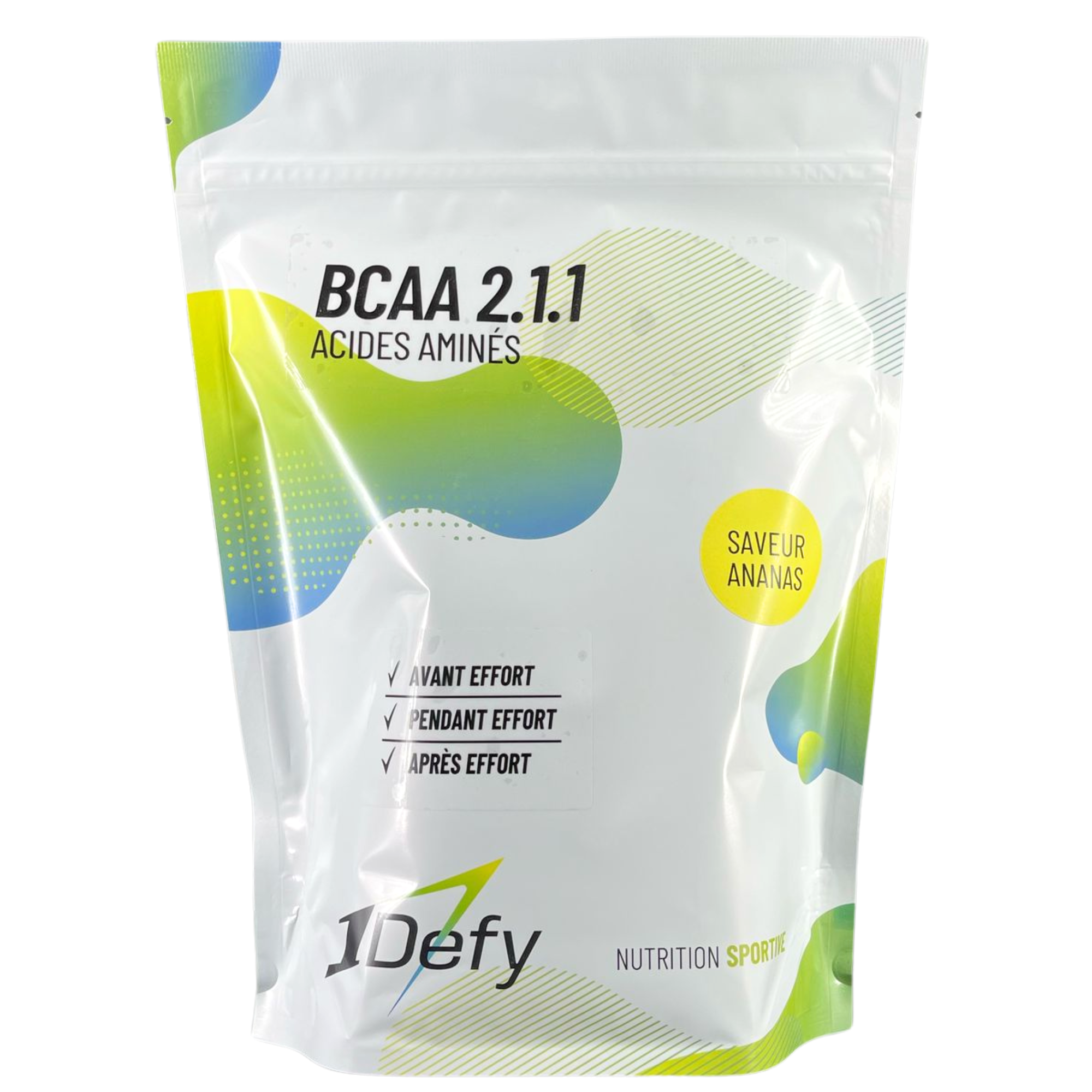BCAA 2.1.1 - Saveur Ananas - Acides aminés en poudre - 1Defy