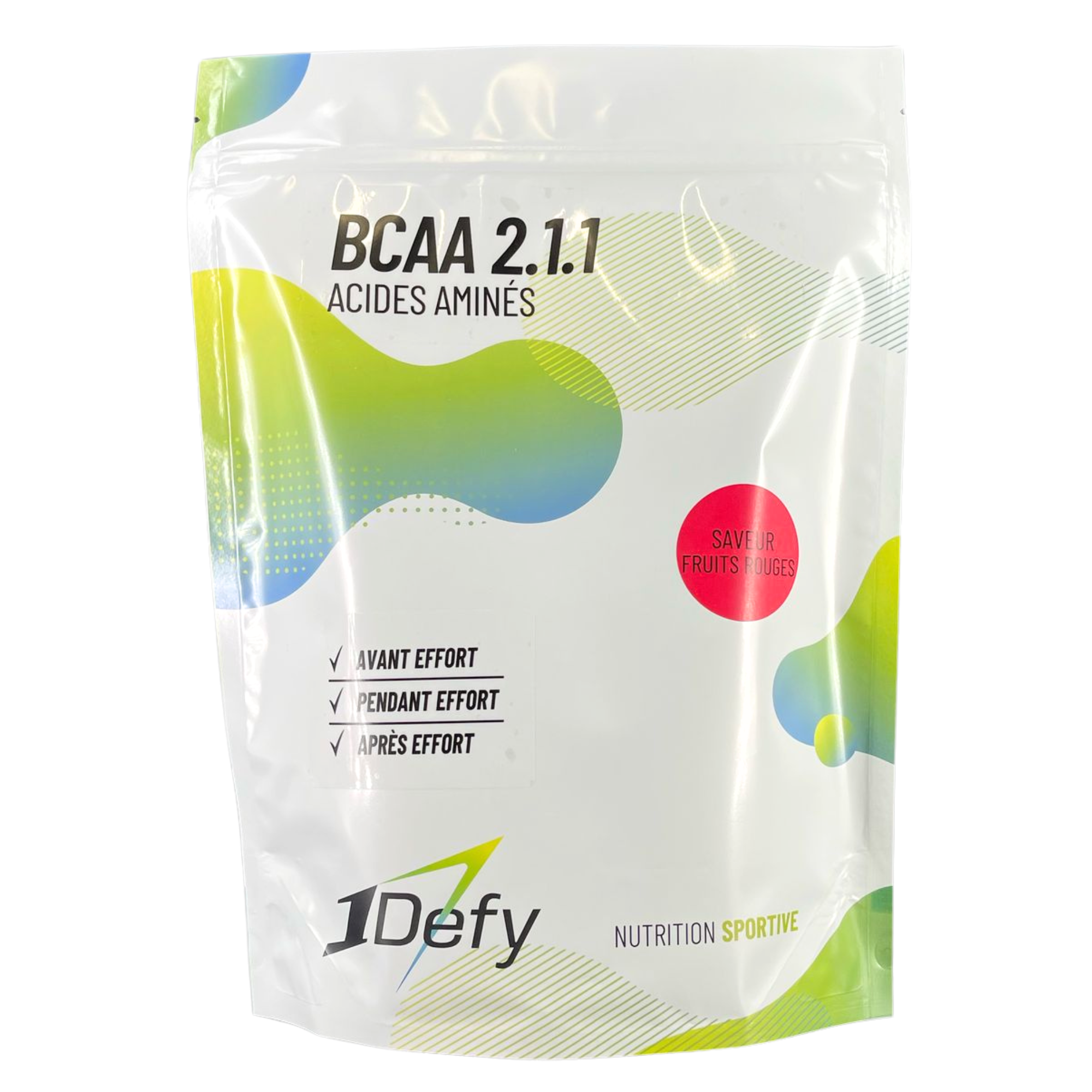 BCAA 2.1.1 - Saveur Fruits Rouges - Acides aminés en poudre - 1Defy