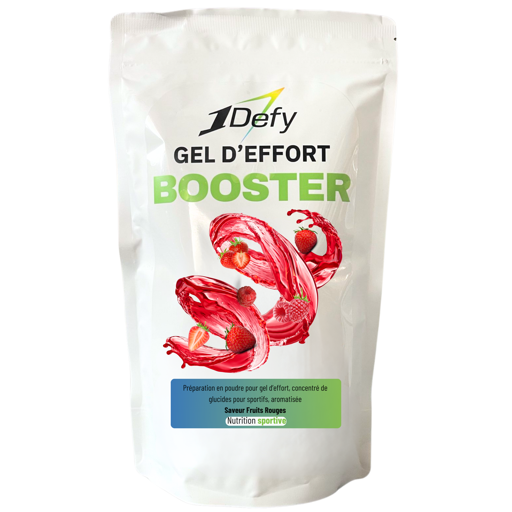 Gel Booster - Saveur Fruits Rouges - Pendant effort - 1Defy