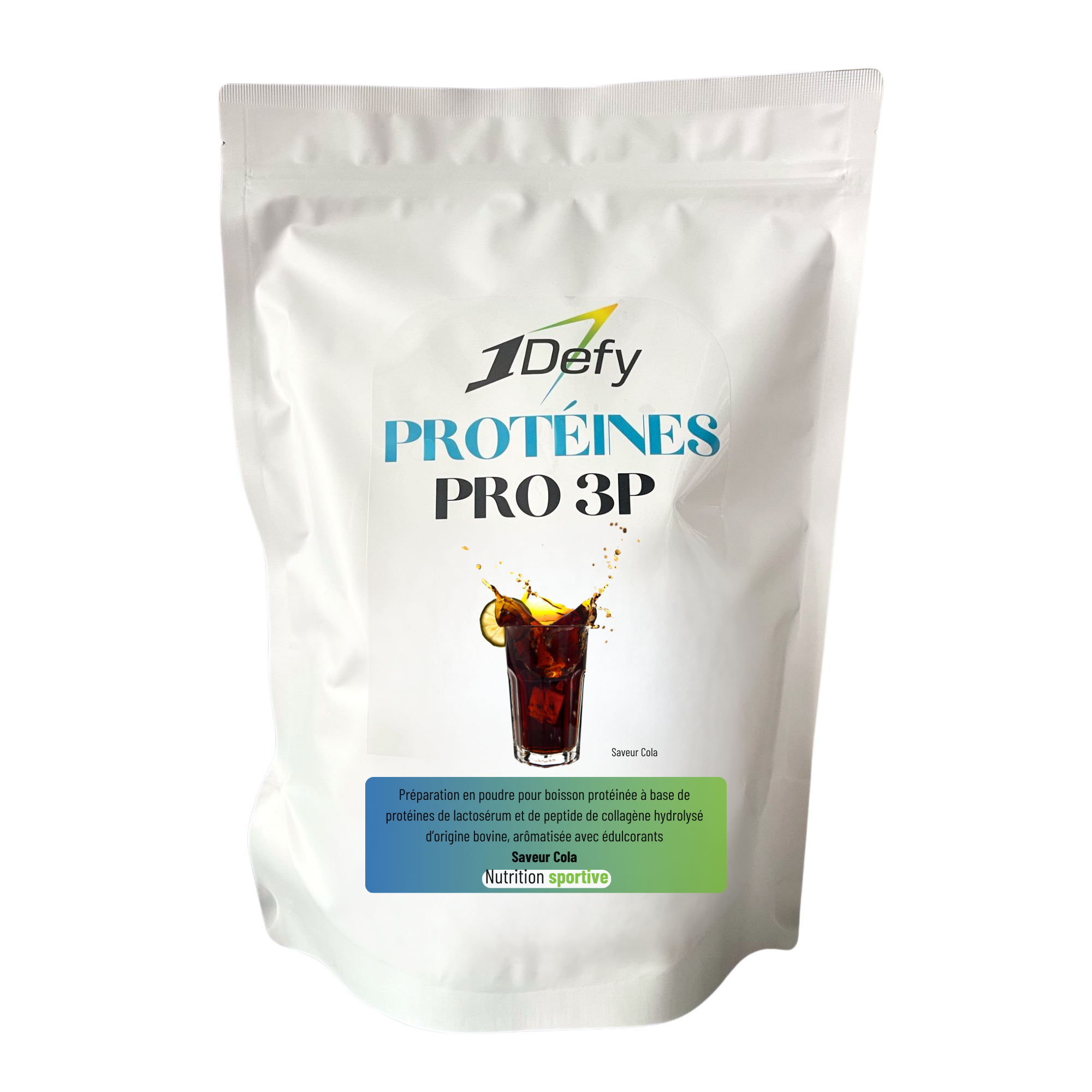Boisson protéinée - PRO 3P - Saveur Cola - 1Defy