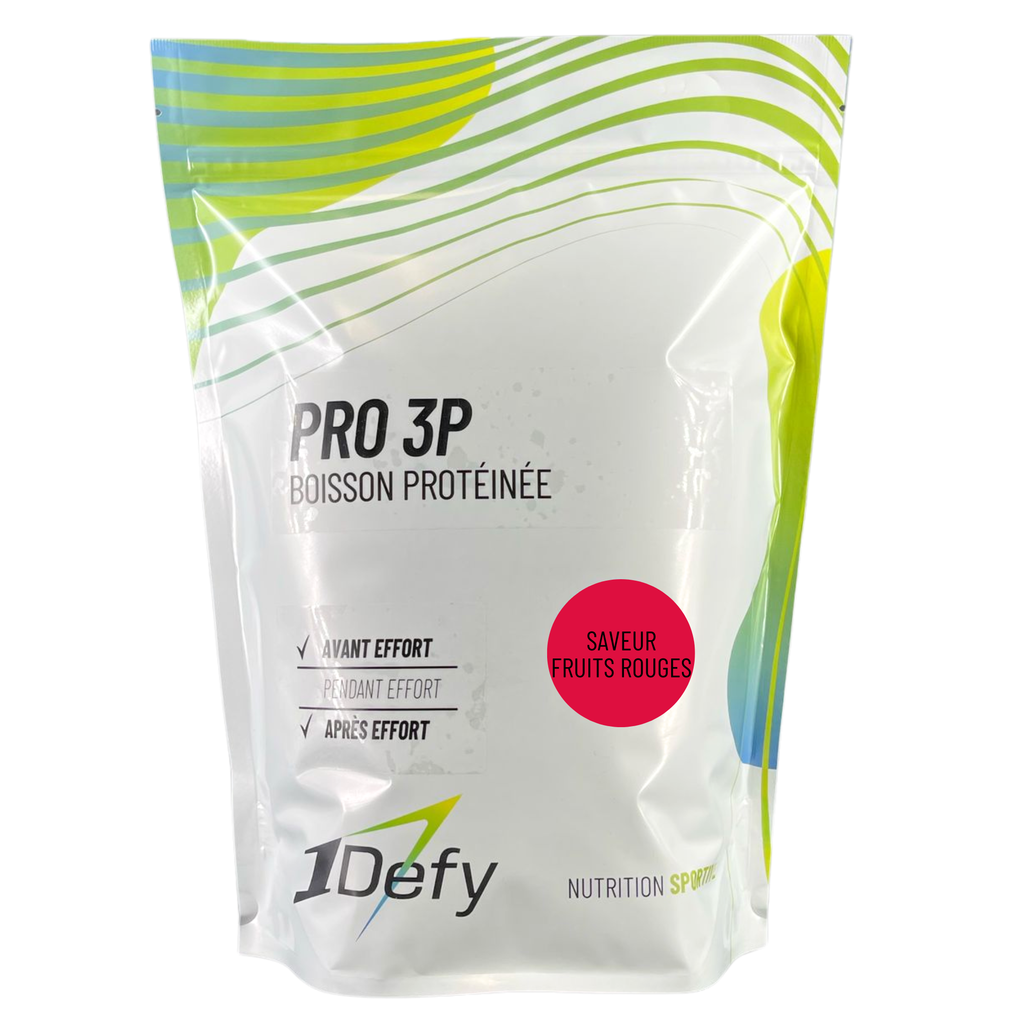 Boisson protéinée - PRO 3P - Saveur Fruits rouges - 1Defy