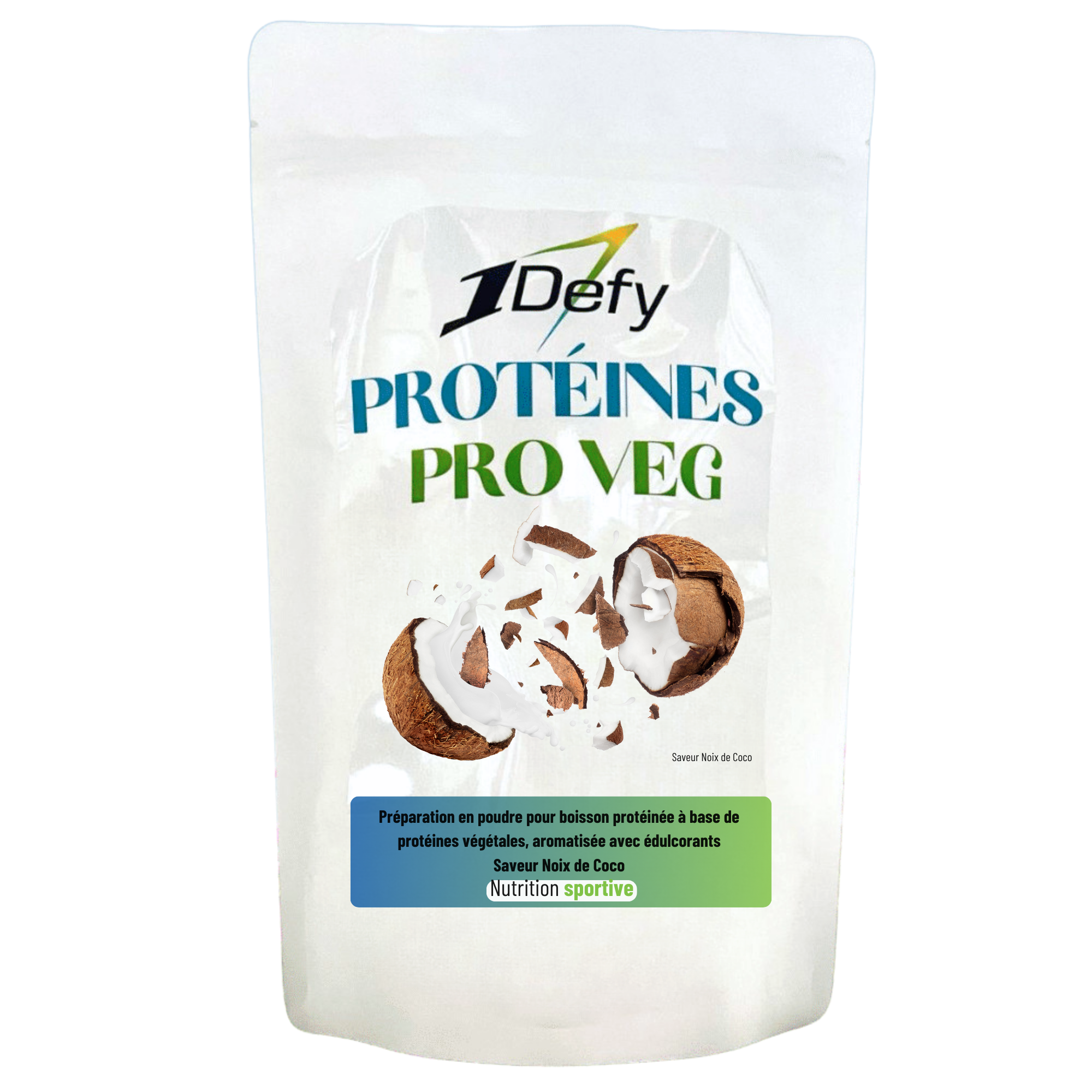 Protéines végétales PRO VEG - Saveur Noix de Coco - 1Defy