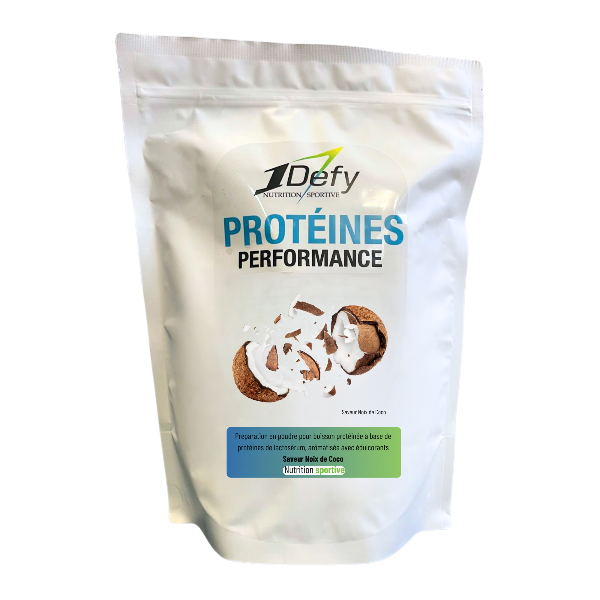 Boisson protéinée - Whey Performance - Saveur Noix de Coco - 1Defy