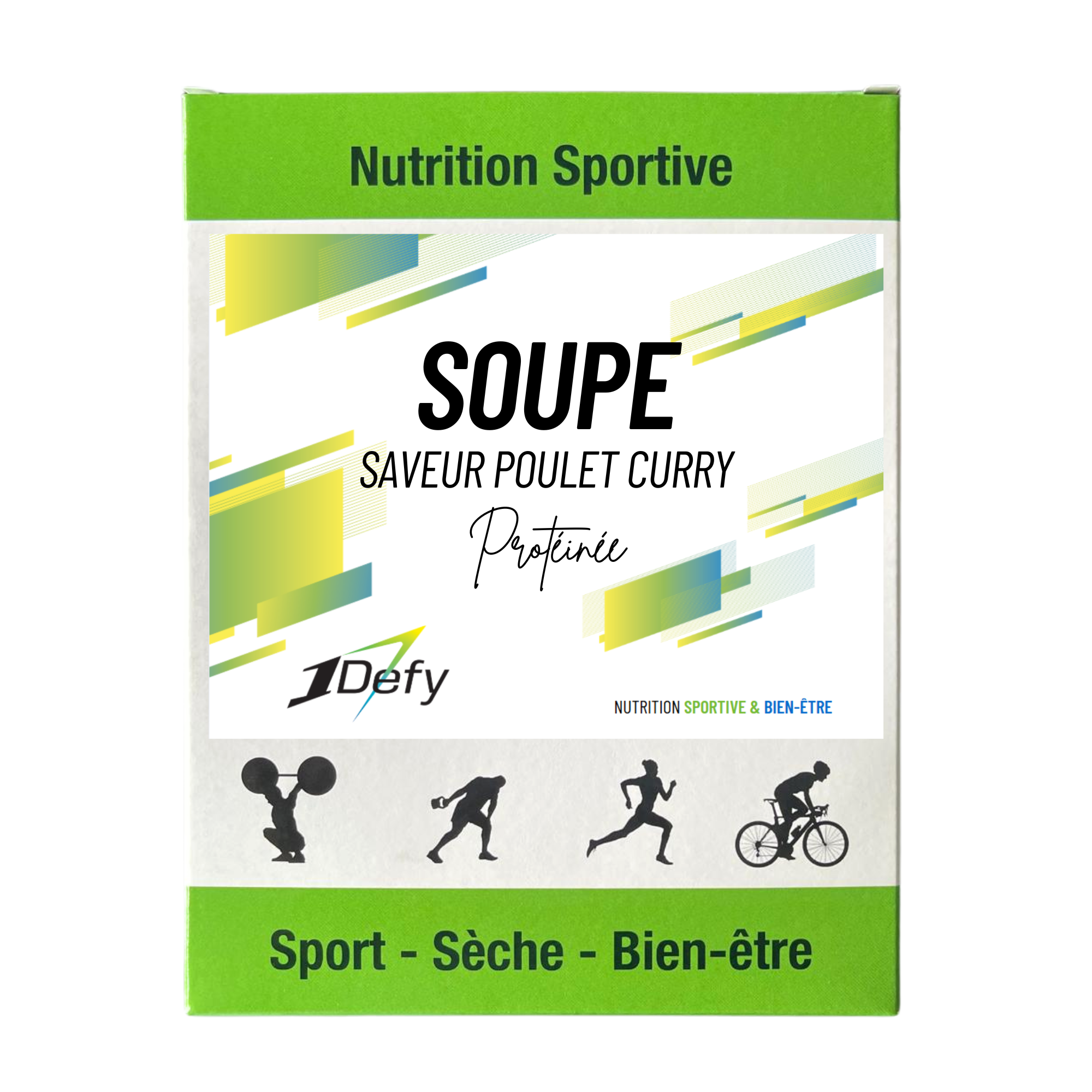 Soupe protéinée saveur poulet curry - 1Defy