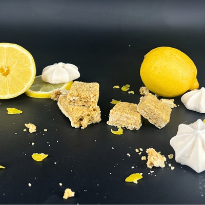 Présentation Barre CRISP saveur citron meringué - 1Defy nutrition sportive Made in Bourgogne