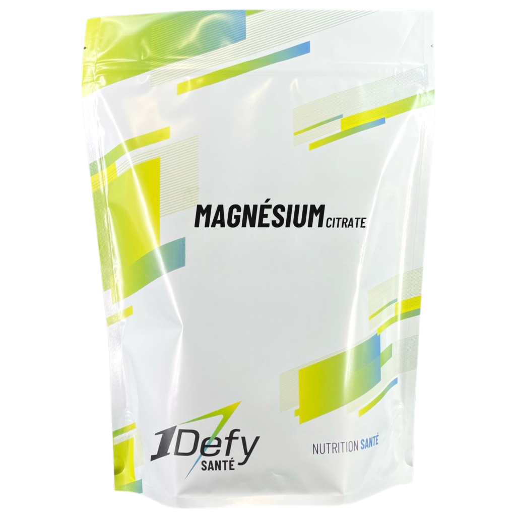 Magnésium citrate en poudre, pure, 1Defy Nutrition Sportive Made in Bourgogne, Made in France