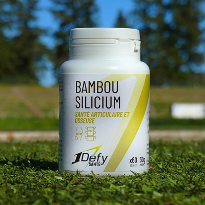 Bambou silicium sur l'herbe - 1Defy Nutrition Sportive Made in Bourgogne (1)