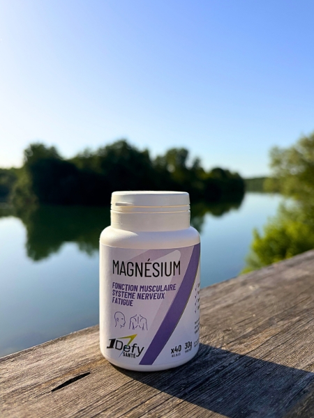 Magnésium gélules au bord de l'eau - 1Defy Nutrition Sportive Made in Bourgogne