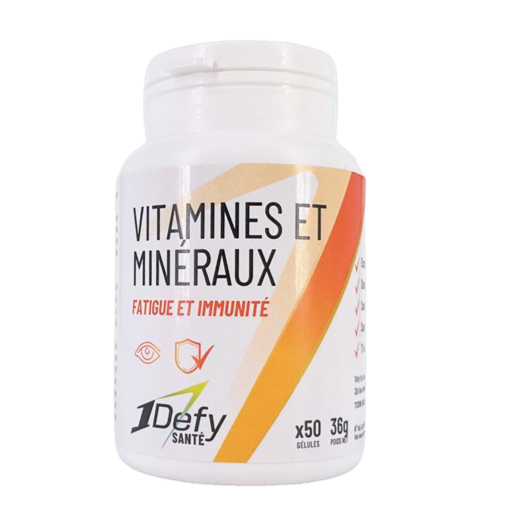 Multi vitamines et minéraux, gélules de BaMulti vitamines et minéraux, 1Defy Nutrition Sportive Made in Bourgogne Made in France