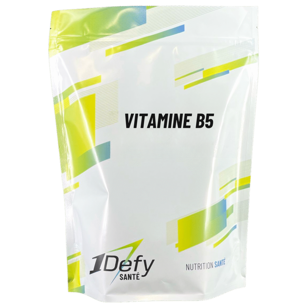 Vitamine B5 en poudre, pure, sans additifs ni agent de charge, 500g 1Defy Nutrition Sportive Made in Bourgogne, Made in France