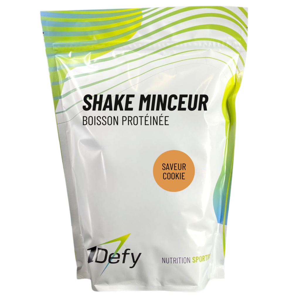 Boisson protéinée pour la perte de gras, Shake Minceur, saveur cookie, 1Defy Nutrition Sportive Made in Bourgogne Made in France
